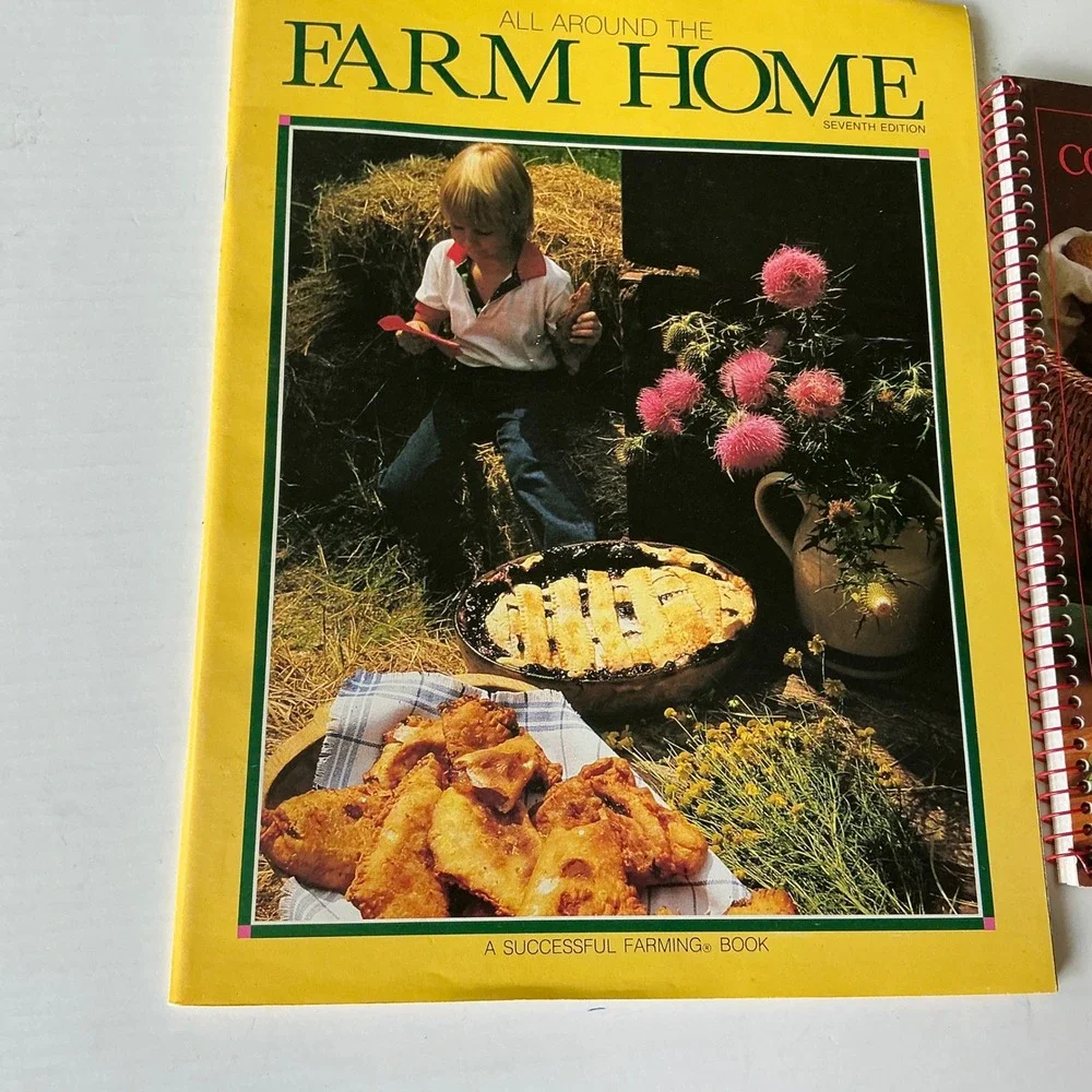 Vintage Heartland Iowa Cookbook Lot 3pc Farm Home Corn of Plenty Peg Hein Y2K